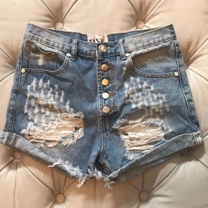 One Teaspoon Outlaw Jean Shorts